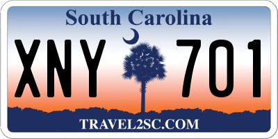 SC license plate XNY701