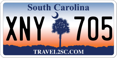 SC license plate XNY705