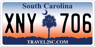 SC license plate XNY706