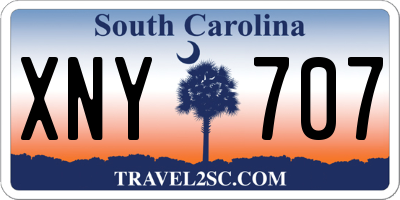 SC license plate XNY707