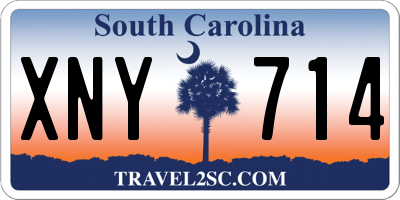 SC license plate XNY714