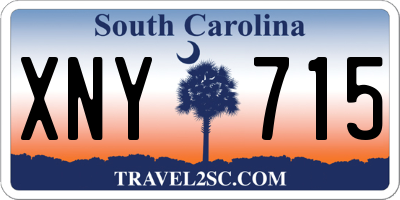 SC license plate XNY715