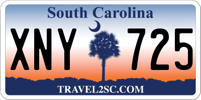 SC license plate XNY725