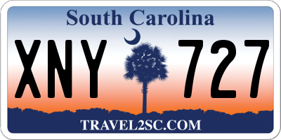 SC license plate XNY727