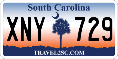 SC license plate XNY729