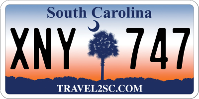 SC license plate XNY747