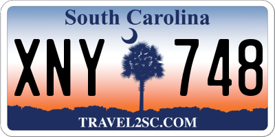 SC license plate XNY748