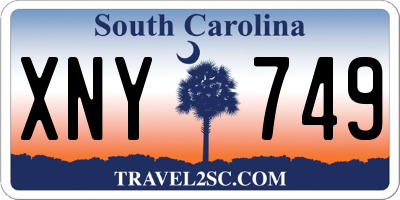 SC license plate XNY749