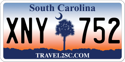 SC license plate XNY752