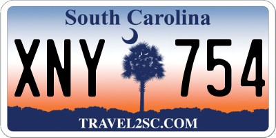 SC license plate XNY754