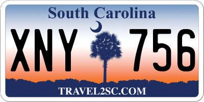 SC license plate XNY756