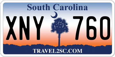 SC license plate XNY760