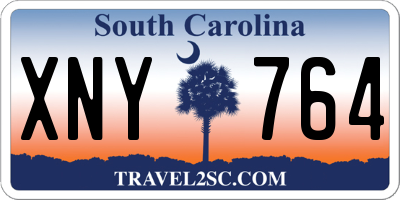 SC license plate XNY764