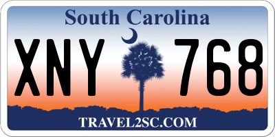 SC license plate XNY768