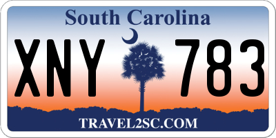 SC license plate XNY783