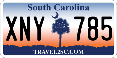 SC license plate XNY785