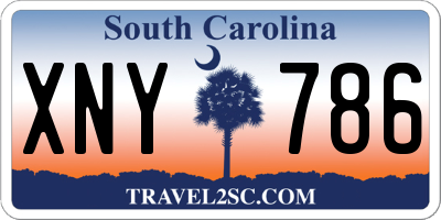 SC license plate XNY786