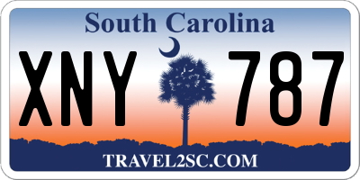 SC license plate XNY787