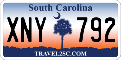 SC license plate XNY792