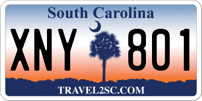 SC license plate XNY801