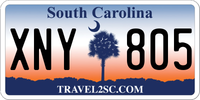 SC license plate XNY805