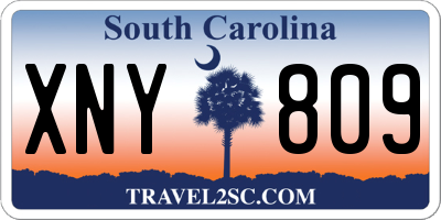 SC license plate XNY809