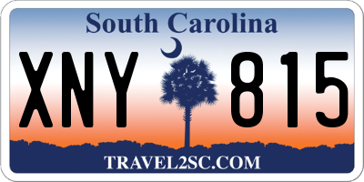 SC license plate XNY815