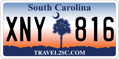 SC license plate XNY816