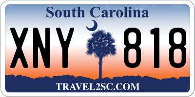 SC license plate XNY818