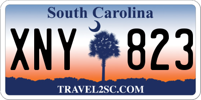 SC license plate XNY823