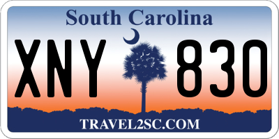 SC license plate XNY830
