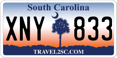 SC license plate XNY833