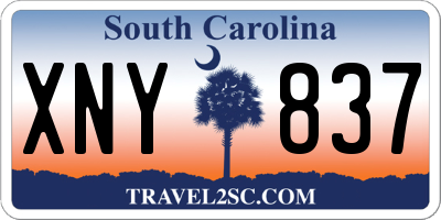 SC license plate XNY837