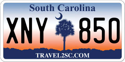 SC license plate XNY850