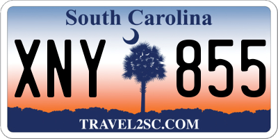 SC license plate XNY855