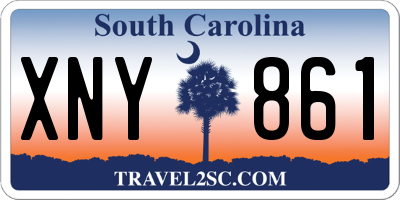 SC license plate XNY861