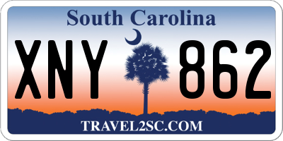 SC license plate XNY862