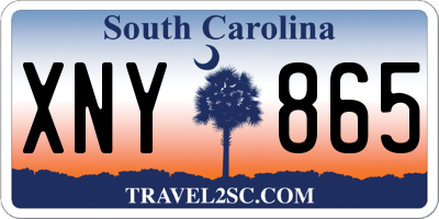 SC license plate XNY865