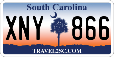SC license plate XNY866