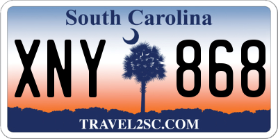 SC license plate XNY868