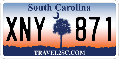 SC license plate XNY871