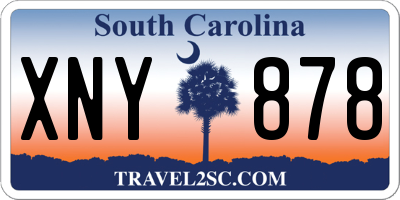 SC license plate XNY878