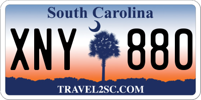 SC license plate XNY880