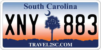 SC license plate XNY883