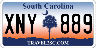 SC license plate XNY889