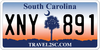 SC license plate XNY891