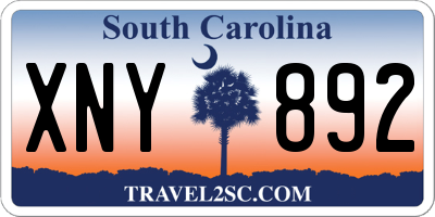 SC license plate XNY892