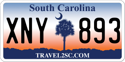 SC license plate XNY893