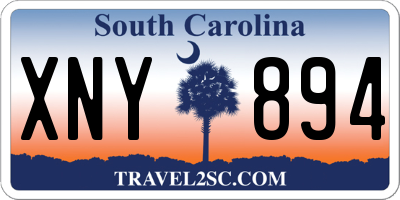 SC license plate XNY894