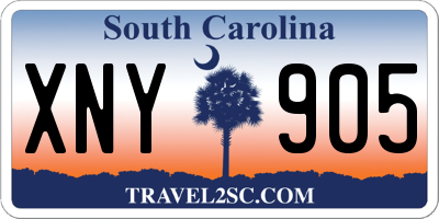 SC license plate XNY905